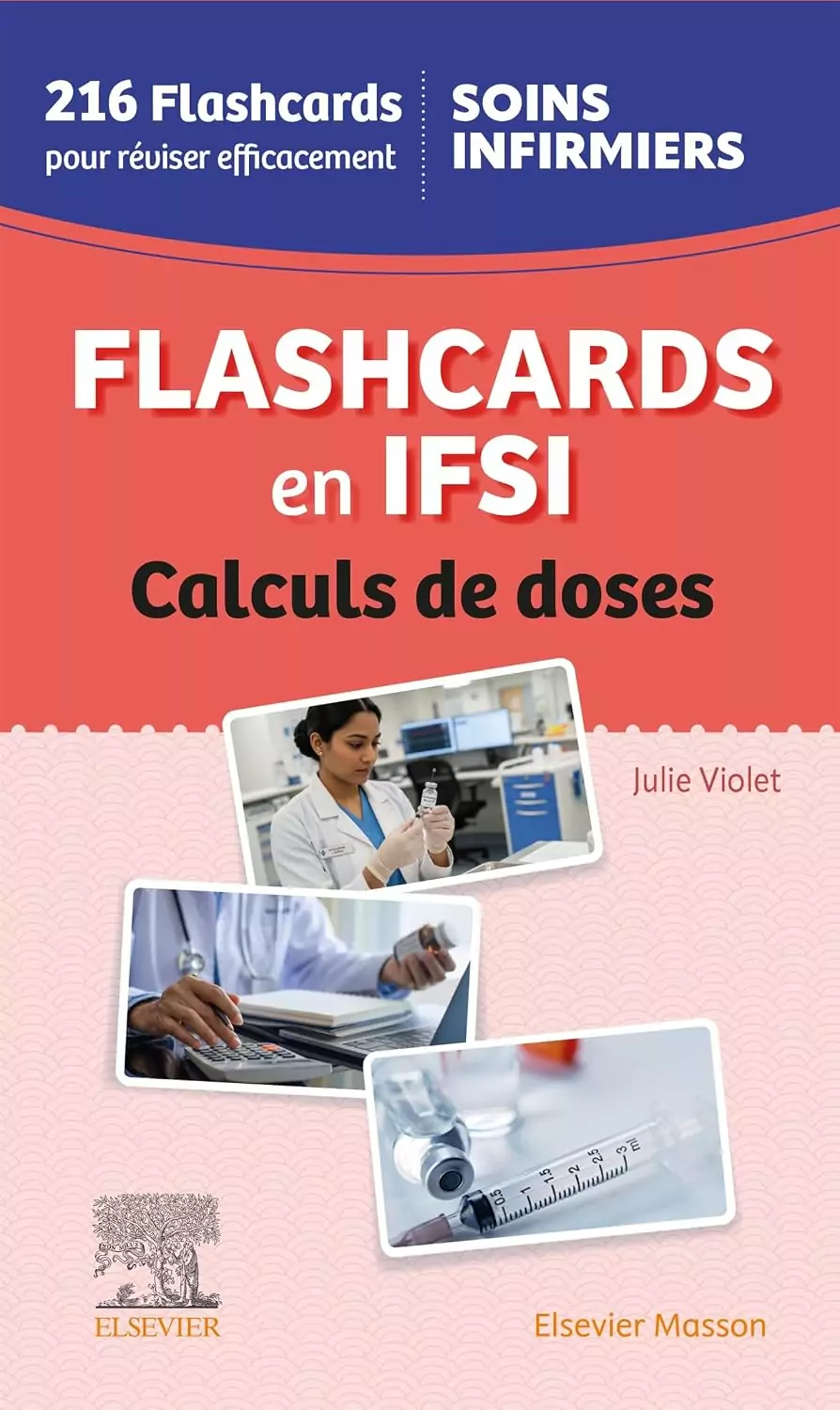 Couverture du livre Flashcards en IFSI - Calculs de doses