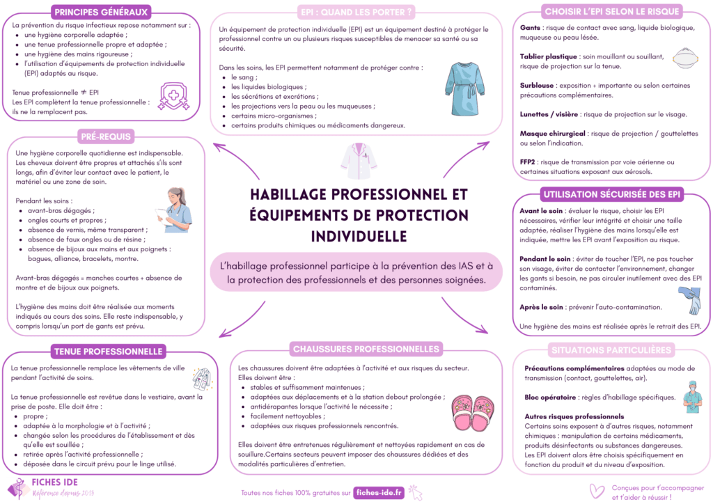 habillage professionnel et équipements de protection individuelle