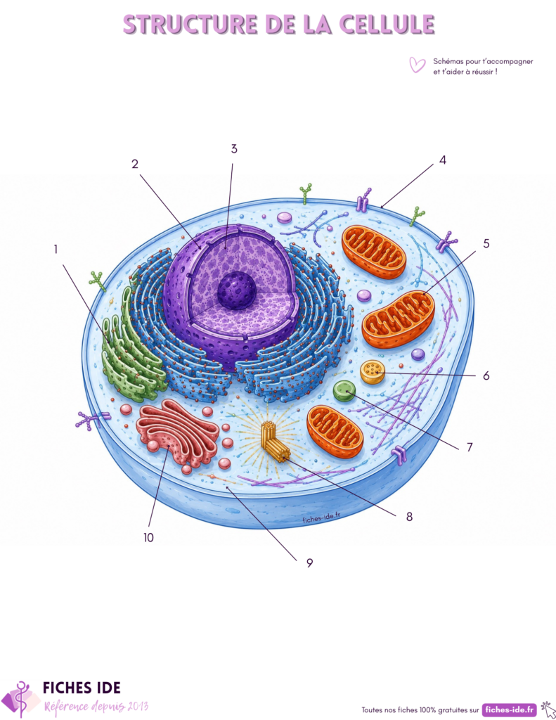 structure de la cellule à légender
