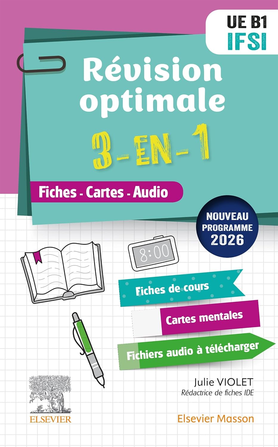 Couverture du livre Révision optimale 3-en-1 UE B.1 Sciences biomédicales