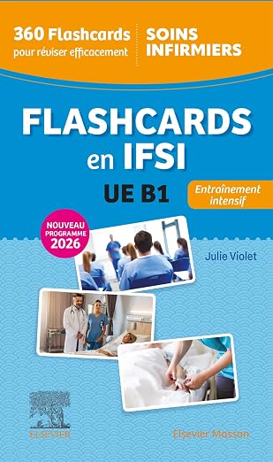 Couverture du livre Flashcards IFSI UE B.1 Sciences biomédicales