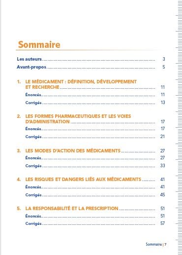 Deuxième extrait du livre S'entraîner en pharmacologie IFSI : aperçu du contenu et des exercices